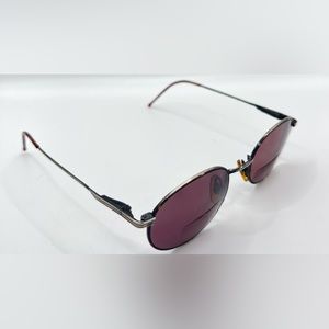 Vintage Zimco Tortoise Gunmetal Oval Sunglasses Frames Only